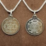 Laxmi Ganesh Silver Locket Yantra With Silver Chain