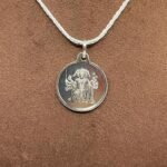 Panchmukhi Hanuman Silver Locket Yantra With Silver Chain