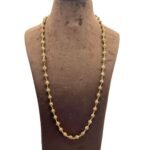 Rudraksha Mala With Gold Plated Capping - 6 Mm