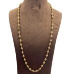 Rudraksha mala with Gold plated Capping - 6 MM