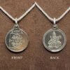 Saraswati Silver Locket Yantra With Silver Chain