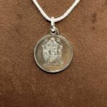 Shree Narvan Chamunda Silver Locket Yantra With Silver Chain