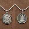 Mahakali Yantra Locket Silver With Silver Chain