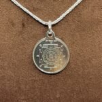 Vishnu Silver Locket Yantra With Silver Chain