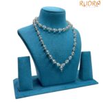 Diamond-Cut Crystal Mala 9mm (54+1 Beads) with Silver Caps