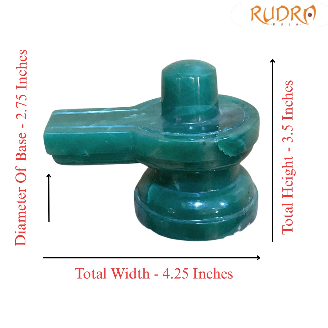 Green Aventurine Shivling 3.5 Inch ( 636 Gram )