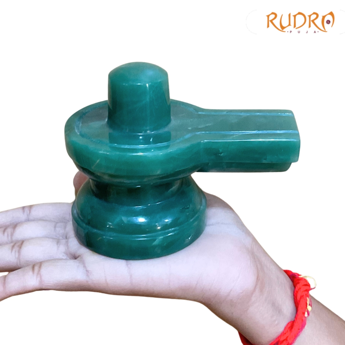 Green Aventurine Shivling 3.5 Inch ( 636 Gram )