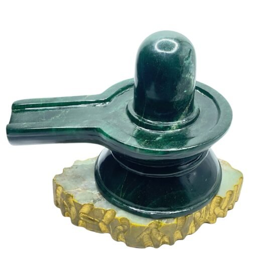 Big Green Jade Margatha Shivling
