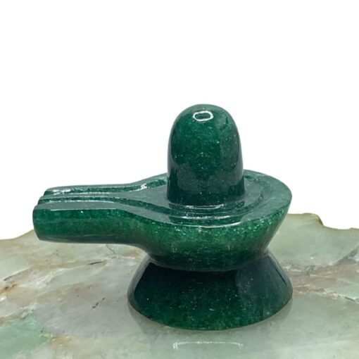 Green Jade Shivling 1.75 Inch ( 80 Gram )