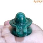 Green Jade Shivling - 1.75 Inches - ( 118 Gram )