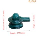 Green Jade Shivling - 1.75 Inches - ( 118 Gram )