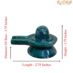 Green Jade Shivling - 1.75 Inches - ( 126 Grams )