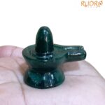 Green Jade Shivling - 1.75 Inches - ( 50 Grams )