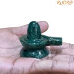 Green Jade Shivling - 1.75 Inches - ( 67 Grams )