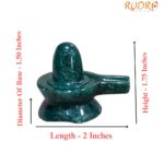 Green Jade Shivling - 1.75 Inches - ( 67 Grams )