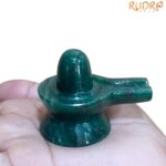 Green Jade Shivling - 1.75 Inches ( 85 Gram )