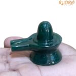 Green Jade Shivling - 1.75 Inches ( 85 Gram )