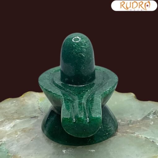 Green Jade Shivling 2 Inch ( 100 Gram )