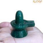 Green Jade Shivling - 2 Inch - ( 74 Gram )