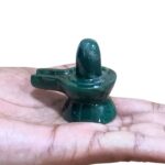 Green Jade Shivling - 2 Inches - ( 73 Grams )
