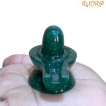 Green Jade Shivling - 2 Inches - ( 87 Grams )