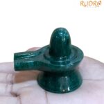Green Jade Shivling - 2 Inches - ( 87 Grams )