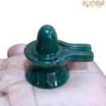 Green Jade Shivling - 2 Inches - ( 87 Grams )