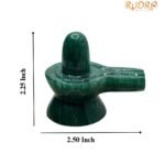 Green Jade Shivling 2.25 Inch ( 113 Gram )