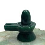 Green Jade Shivling 2.25 Inch ( 120 Gram )
