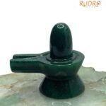 Green Jade Shivling 2.25 Inch ( 120 Gram )