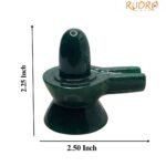 Green Jade Shivling 2.25 Inch ( 120 Gram )