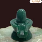 Green Jade Shivling 2.25 Inch ( 128 Gram )
