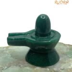Green Jade Shivling 2.25 Inch ( 128 Gram )