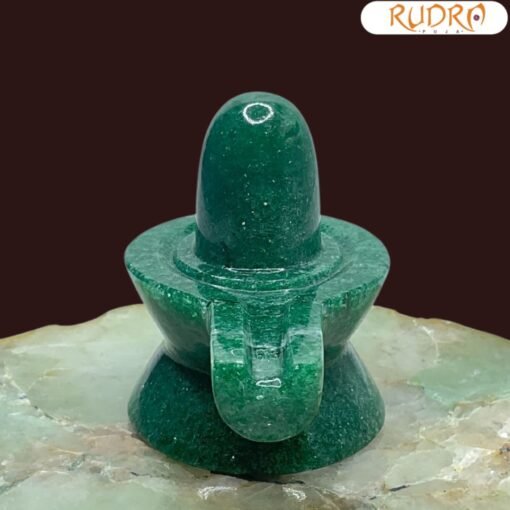 Green Jade Shivling 2.25 Inch ( 144Gram )