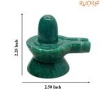 Green Jade Shivling 2.25 Inch ( 144Gram )
