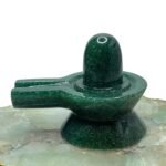 Green Jade Shivling 2.25 Inch ( 150 Gram )