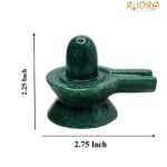 Green Jade Shivling 2.25 Inch ( 150 Gram )