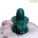 Green Jade Shivling - 2.25 Inches - (100 Grams )
