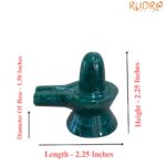 Green Jade Shivling - 2.25 Inches - ( 105 Grams )