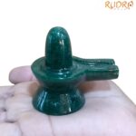 Green Jade Shivling - 2.25 Inches - ( 105 Grams )