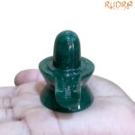 Green Jade Shivling - 2.25 Inches - ( 110 Grams )