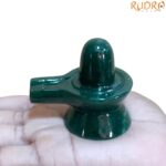Green Jade Shivling - 2.25 Inches - ( 110 Grams )
