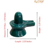 Green Jade Shivling - 2.25 Inches - ( 110 Grams )