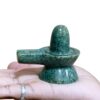 Green Jade Shivling - 2.25 Inches - ( 127 Grams )