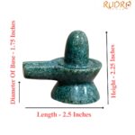 Green Jade Shivling - 2.25 Inches - ( 127 Grams )