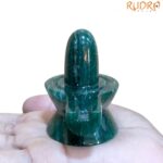 Green Jade Shivling - 2.25 Inches - (147 Gram)