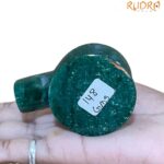 Green Jade Shivling - 2.25 Inches - (148 Grams)