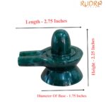 Green Jade Shivling - 2.25 Inches - (148 Grams)