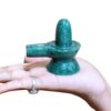 Green Jade Shivling 2.75 Inch ( 143 Gram )