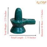 Green Jade Shivling 2.75 Inch ( 143 Gram )